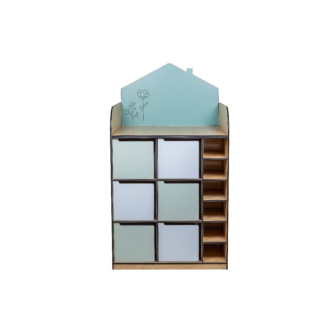 meuble de déshabillage 6 casiers et 6 range chaussure